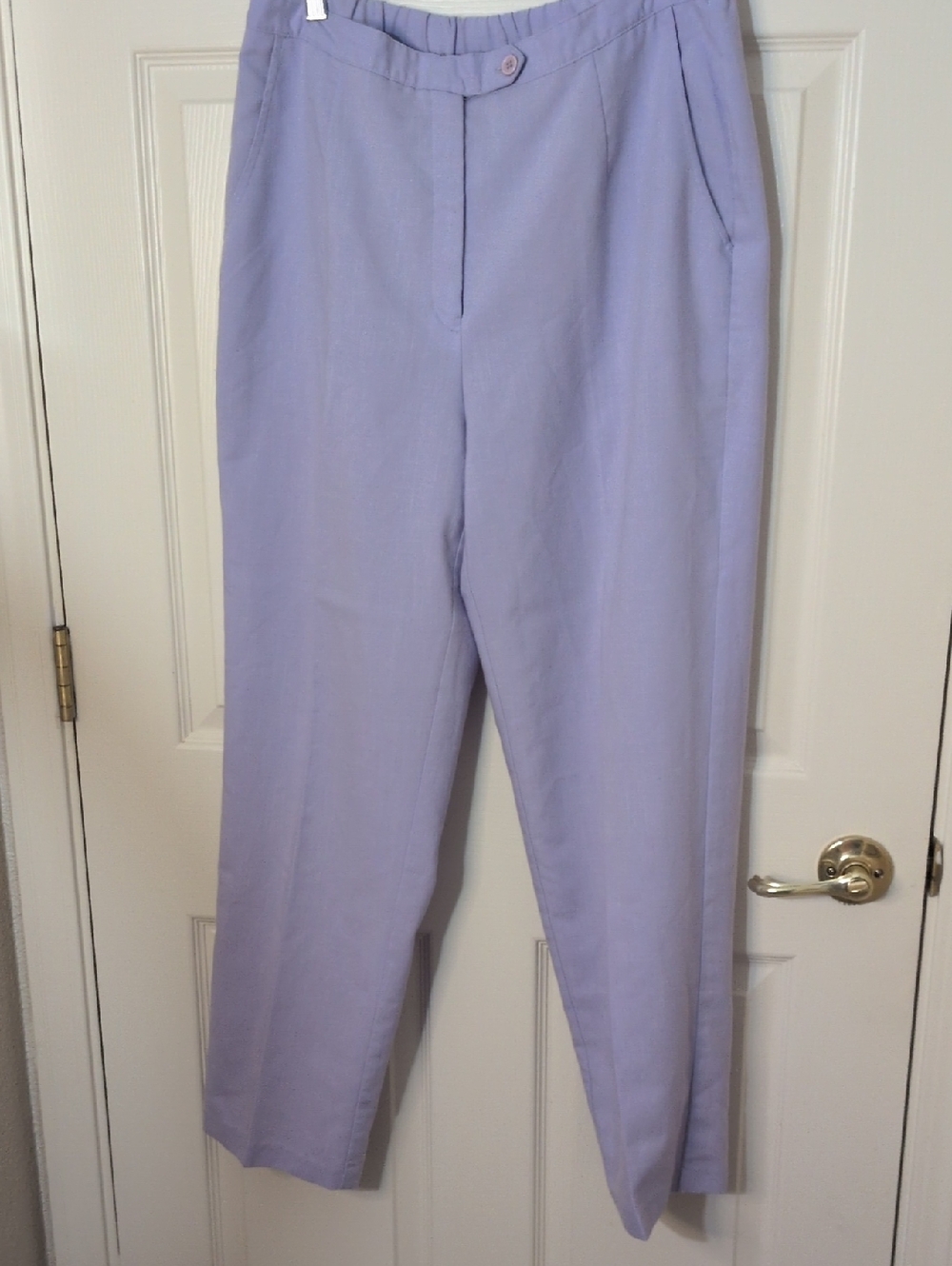Koret Flatter Fit, Lavender Straight-Leg Pants, Size 14